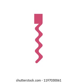 corkscrew wine opener icon