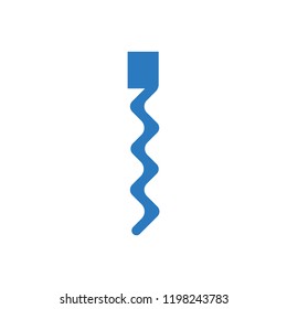 corkscrew wine opener icon