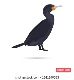 Cormorant color flat icon for web and mobile design