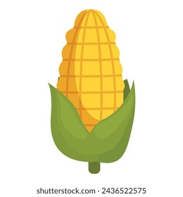 Corn bio energy icon cartoon vector. Bio plant corn nature. Industry power maize