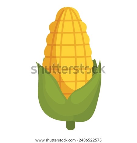 Corn bio energy icon cartoon vector. Bio plant corn nature. Industry power maize