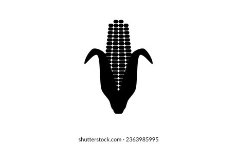 corn black logo, high quality vector