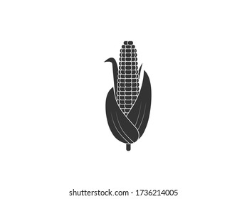 Corn, breakfast food. Vector illustration, flat design.