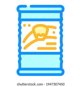 corn canned food color icon vector. corn canned food sign. isolated symbol illustration