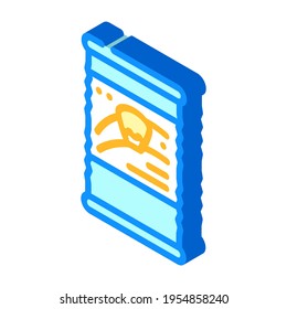 corn canned food isometric icon vector. corn canned food sign. isolated symbol illustration