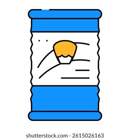 corn canned food line icon vector. corn canned food sign. isolated symbol illustration