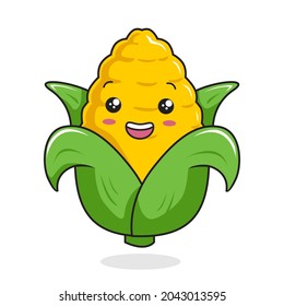 Corn Cartoon Kawaii Cute Vegetable Mascot