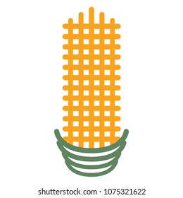 corn cartoon vector. free space for text. wallpaper. background. logo.