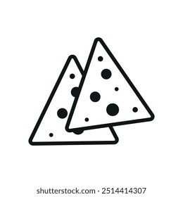 Chips de maíz icono de bebida de alimentos Vector diseño básico Plantillas de concepto simples y modernas