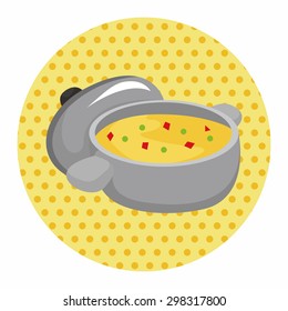 Corn chowder soup theme elements