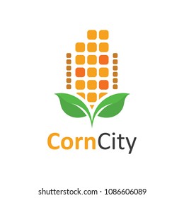 Corn City Agriculture Food Symbol