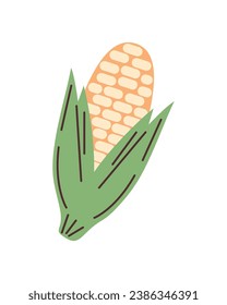 corn cob design illustration isolated