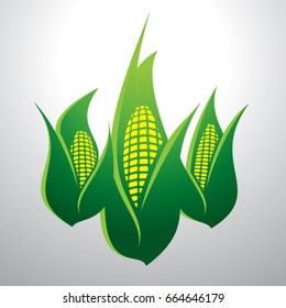 Corn cob icon isolated from a background - with gradient color