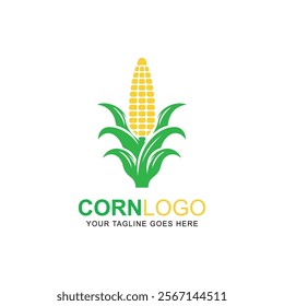 corn cob icons isolated on white background, con farm logo vector on white background.