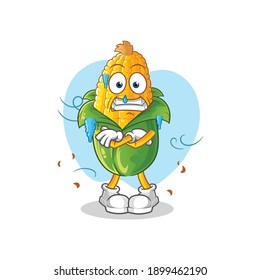 corn cold illustration. character vector