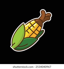 corn colored icon vector design good for web or mobile app