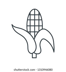 Corn concept line icon. Simple element illustration. Corn concept outline symbol design. Can be used for web and mobile UI/UX . Modern vector style