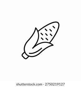 corn cornflake popcorn icon sign vector