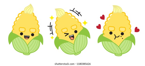 Corn cute character design.