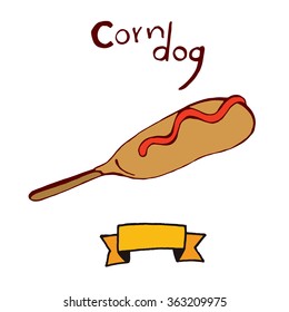 Corn dog doodle