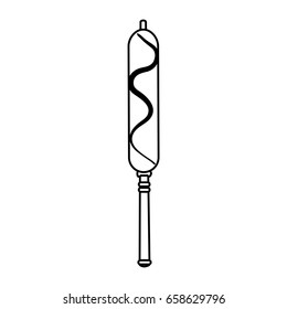 corn dog fast food icon image 