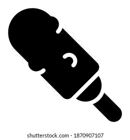 Maishund-Symbol mit Glyph-Stil. Geeignet für Webdesign, Logo, App und Benutzeroberfläche.