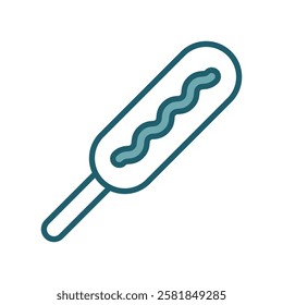 corn dog icon vector design template simple and clean
