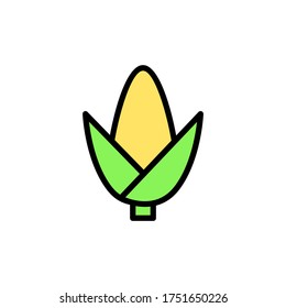 Corn, farm icon. Simple color with outline vector elements of agriculture icons for ui and ux, website or mobile application