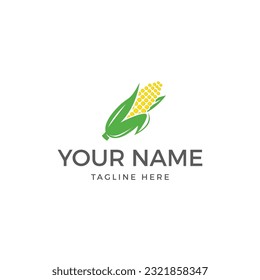 Corn farm logo template, corn vector icon.