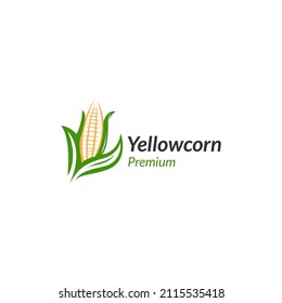 Corn farming logo design vector illustration. Abstract Agriculture Logo Template. 