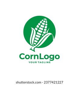 Corn Farming Logo Design Vector illustration. Abstract Agriculture Logo Template. Vector illustration