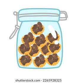 
corn flake snack in jar for eid