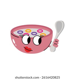 Corn flakes vector Sticker. Eps 10 file