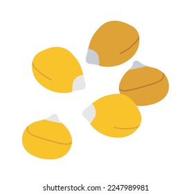 Corn flat icon Cereal crop Agriculture Plants cultivation. Vector illustration