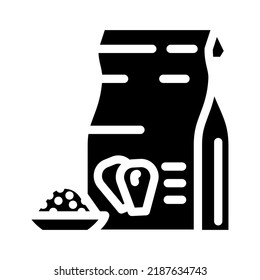 corn flour glyph icon vector. corn flour sign. isolated symbol illustration