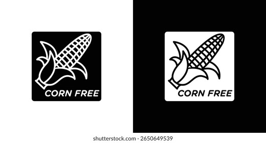 corn free icon Isolated flat vector in outline