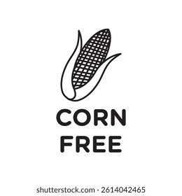corn free icon line art vector