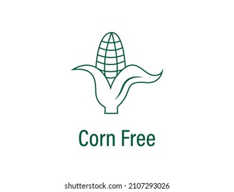 corn free icon vector line art