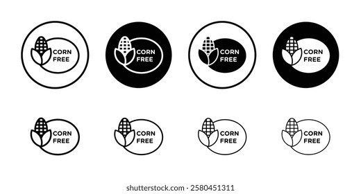 corn free icon Vector logo outline