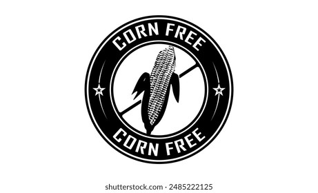 signo de maíz libre, silueta aislada negra