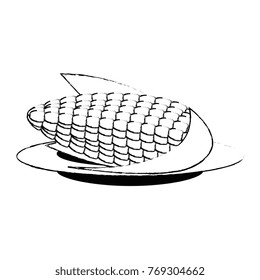 corn fresh isolated icon