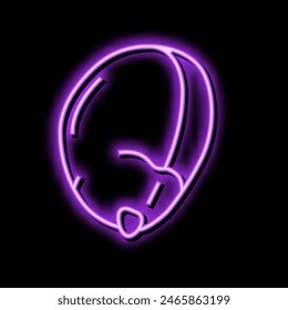 corn grain neon light sign vector. corn grain sign. isolated symbol illustration