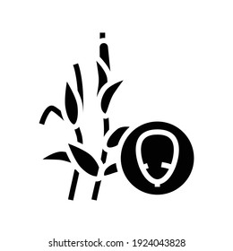 corn groat glyph icon vector. corn groat sign. isolated contour symbol black illustration