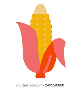 Corn Harvest thanks giving icon illustration
