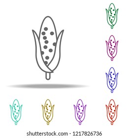 Corn, Harvesting icon. Elements of Thanksgiving day in multi color style icons. Simple icon for websites, web design, mobile app, info graphics