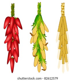 corn hot pepper grain set