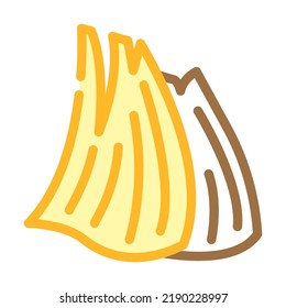 corn husks color icon vector. corn husks sign. isolated symbol illustration