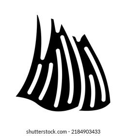 corn husks glyph icon vector. corn husks sign. isolated symbol illustration