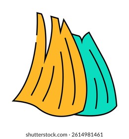 corn husks line icon vector. corn husks sign. isolated symbol illustration