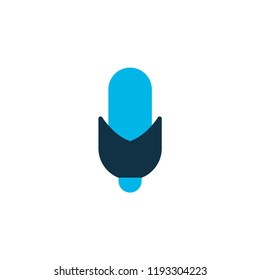 Corn icon colored symbol. Premium quality isolated maize element in trendy style.